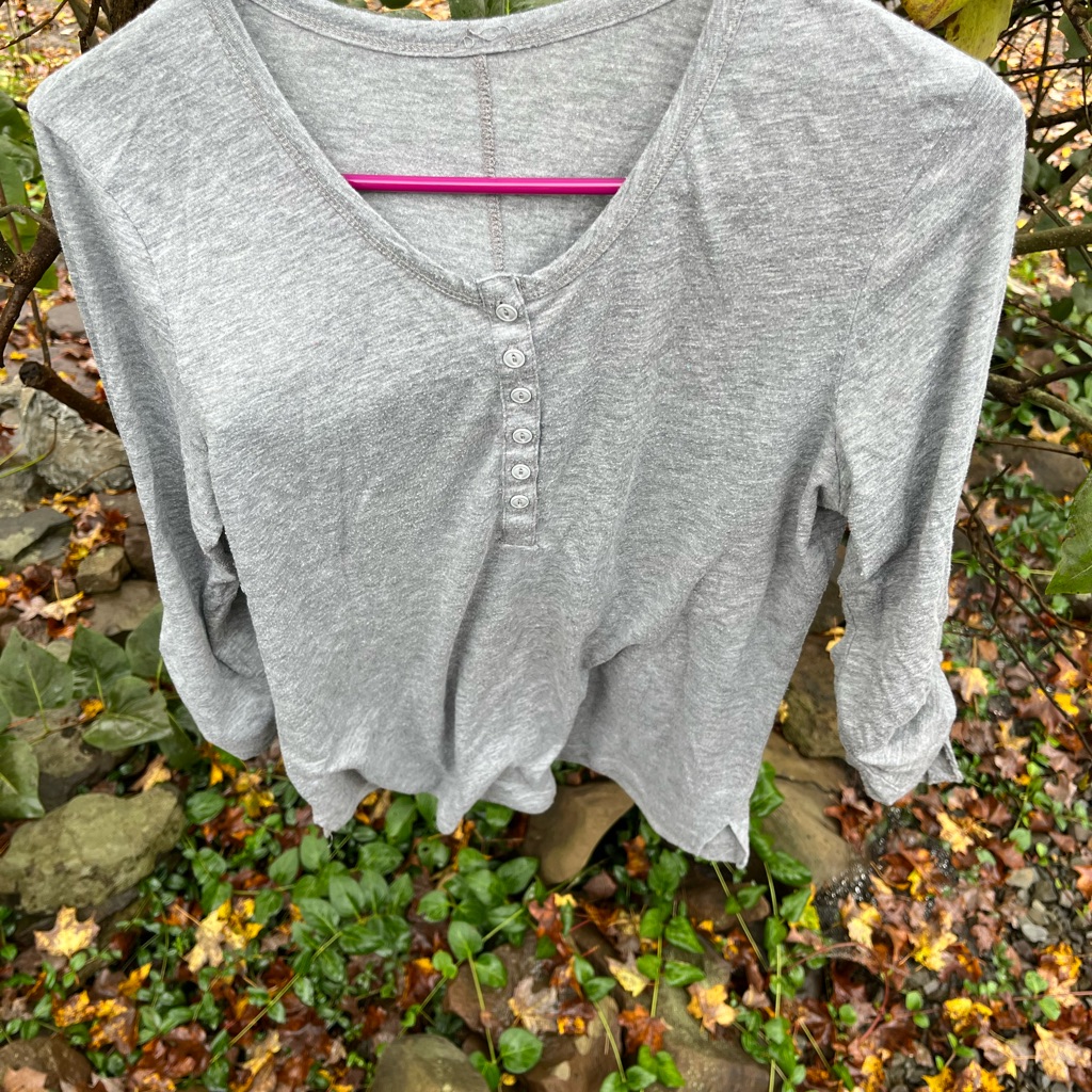 Grey Pullover Top